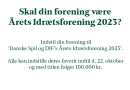 Hvem skal være Danske Spil og DIF’s Årets Idrætsforening 2023?